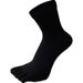 5 Pairs Autumn Winter Thick Cotton Toe Large Five Fingers Black White Solid Casual Socks With Toes Men 46 Plus Size 7-11_desvips.com