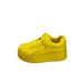 2025 New European Style Rivet Thick-Soled White Sneakers Genuine Leather Platform For Women Petite Height-Increasing_desvips.com