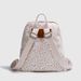 BM small floral backpack canvas backpack casual fashion women's bag_desvips.com