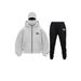 2025 New Double Hooded Sweatshirt DIY Unisex Autumn Winter Couple Zipper Hoodie Sweatpants Set_desvips.com