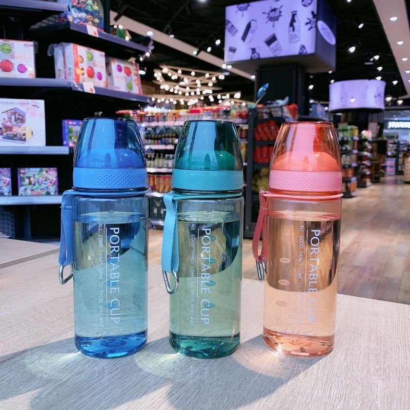 Bottle Women Korean Style Plastic For Men Students Trendy Creative Durable With Tea Strainer Outdoor Portable Sports_desvips.com
