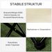 Campingstuhl Faltbarer Gartenstuhl Mit Seitentasche, Stahlbeine, Klappsessel Mit Tragetasche Für Pool, Strand, Oxford, Weiß_desvips.com