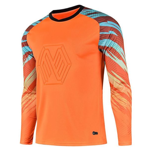 Uniform Football Jersey Equipment Children And Adults Same Style Anti-Collision Pad Buffering Goalkeeper Set_desvips.com