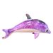 Kids Inflatable Sea Animal Ride-On - Thickened Purple Starry Dolphin Pool Float For Children Outdoor Water Play Toy With Safety Handles_desvips.com
