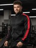 Men's Colorblock Patchwork Sporty Jacket With Kanga Pocket Fall Winter Fleece Lined Warm Long Sleeve Zip Up Coat Outwear_desvips.com