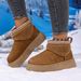 Fashion Snow Women's 2025 Winter New European Station Warm Thick-soled Sleeve Northeast Cotton Boots_desvips.com