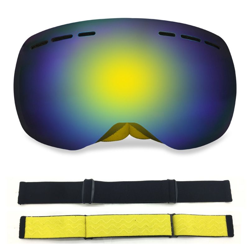 New Bezel-free Large Spherical Double-layer Durable Anti-fog Outdoor Ski Goggles_desvips.com