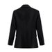Women's clothing Suit Pants Irregular Lapel Simple Black Red Jacket + Pants_desvips.com