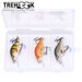 TREHOOK 3pcs 5cm 4g Floating Minnow Lure Set With Box Wobblers For Pike Crankbaits Artificial Fishing Tackle_desvips.com