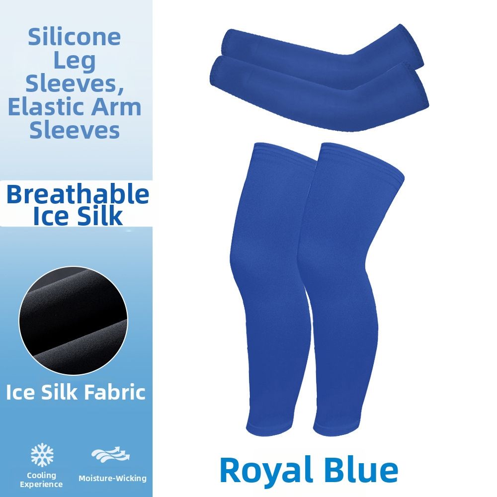 Summer Children's UV Protection Sunshade Cycling Leg Sleeves Quick Drying Sports Arm Protectors Men's Outdoor Sun Protection_desvips.com