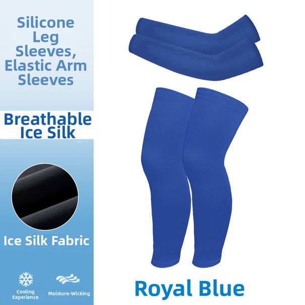 Summer Children's UV Protection Sunshade Cycling Leg Sleeves Quick Drying Sports Arm Protectors Men's Outdoor Sun Protection_desvips.com