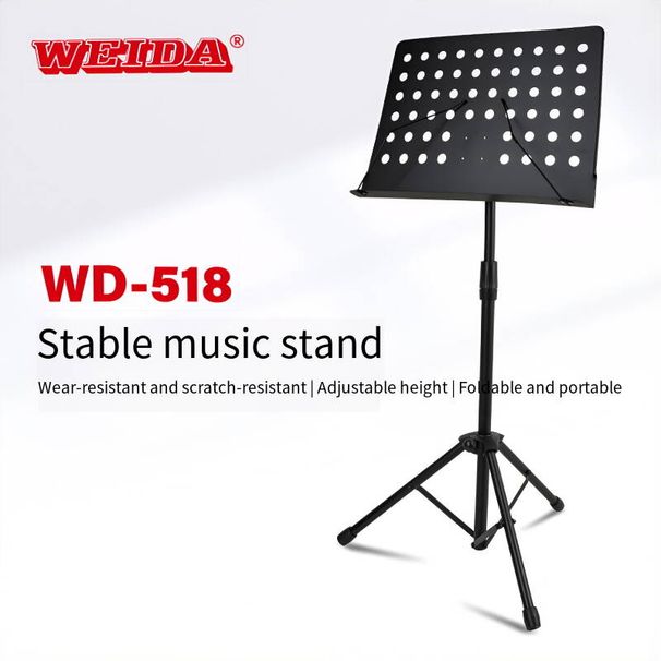 Portable Folding Music Stand For Violin, Guitar, And Guzheng; Suitable For Home Use, Performances, And Stage Performances. Lightweight Music Stand With Adjustable Height._desvips.com