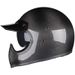 Vintage full helmet Carbon fiber Cruiser motorcycle helmet Men's moto3 off-road helmet_desvips.com
