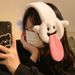 Quirky Cartoon Tongue-Out Plush Muffs Women, Autumn And Winter Warm Covers, Warmers, Pads, Ear Warmers For Cycling_desvips.com