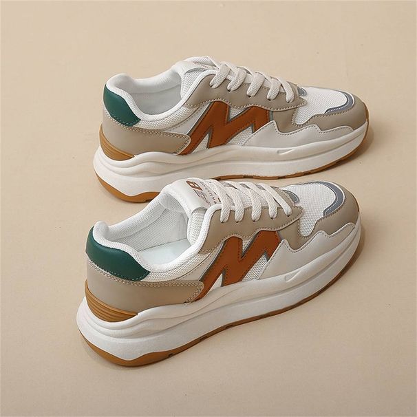 2025 Korean Version Thick Soled Forrest Gump Shoes 2024 Spring/summer New Running And Sports Shoes For Female Students, Daily Leisure Dad Shoes 35-40_desvips.com