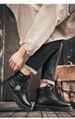 Men's Martin Boots 2025 Autumn New Fleece Thickened Outdoor Working Shoes British Style Retro Big Yellow Boots Men's Shoes_desvips.com