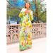 Women's Clothing new printed holiday long sleeved two piece suit INS loose casual trousers suit _desvips.com