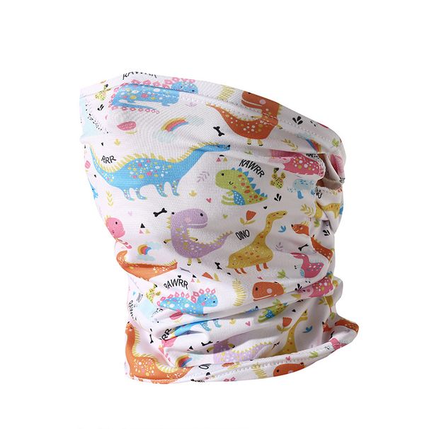 Border Summer Ice Silk Children's Neck Warmer Outdoor Sports Cycling Sun Protection Face Mask Multi-Color Magic_desvips.com