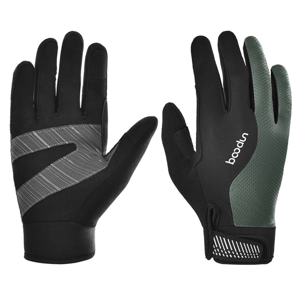 Bicycle Gloves Long Finger Off-Road Climbing Hiking Cycling Mountain Bike Touch Screen Shock Absorption Anti-Slip_desvips.com