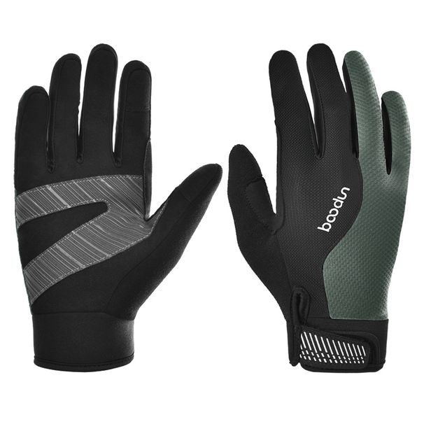 Bicycle Gloves Long Finger Off-Road Climbing Hiking Cycling Mountain Bike Touch Screen Shock Absorption Anti-Slip_desvips.com