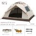 Instant Pop-Up Camping Tent For 2-4 People, Lightweight & Portable, UV Protection, Quick Setup, Family Outdoor Tent (210x200x135cm)_desvips.com