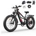 Tifgalop ES7 Adult Electric Bike 26 Inch 750W 52V 19AH Full Suspension Mountain Bike_desvips.com