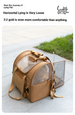 Multi-Functional Pet Backpack, Adjustable Straps/Smooth Zippers/Anti-Escape Hook, Warm Fleece Lining For Pet Outdoor Travel_desvips.com