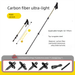 Carbon Fiber Ultra-Light Telescopic Trekking Walking Stick Lightweight Portable Outdoor Climbing Sticks_desvips.com