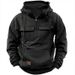 New Spring Autumn Winter Men's Hooded Solid Color Youth Sports Multi-Pocket Patchwork Sweatshirt Jacket_desvips.com