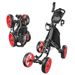 Golf Four-Wheel Bag GOLF Aluminum Alloy Ball Foldable Youth Portable Push Cart_desvips.com