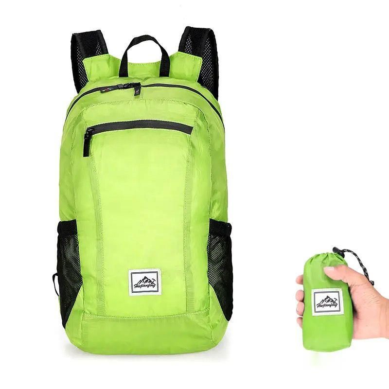 Outdoor Sports Foldable Storage Backpack Water-Resistant Cycling Portable Double Shoulder Skin Bag Hiking Travel Unisex_desvips.com