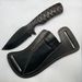 Full Tang Fixed Blade Hunting Knife With Sheath, 4 Inch Stainless Steel Blade, Ergonomic Black Micarta Handle, Tactical Knife For Hunting Essentials,_desvips.com