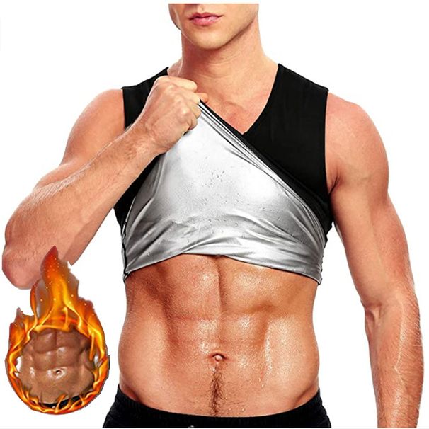 Men's sports fitness Shapewear perspiration sweat corset sweat shapewear sauna vest_desvips.com