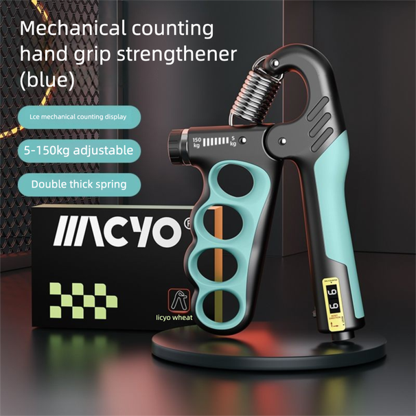 5-150kg Adjustable Electronic Counter Grip Strengthener Arm Muscle Training Hand Strength Exercise Five Finger Trainer_desvips.com