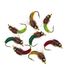 1/3Pcs/Box #10 Fishing Accessories Brass Bead Head Sinking Nymph Scud Fly Worm Trout Fishing Flies Artificial Insect Bait Lure_desvips.com