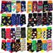 5 Pairs/Pack Funny Novelty Men Cotton Socks Cartoon Casual Hip Hop Creative Soft Comfortable Divertido Hombre Calcetines_desvips.com