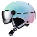 New gradient color integrated goggles ski helmet for adult men and women sports warm ski helmet_desvips.com