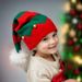 Cross-Border Winter Mom Baby Parent-Child New Knitted Holiday Costume Santa Claus Warm Wool Hat For Girls_desvips.com