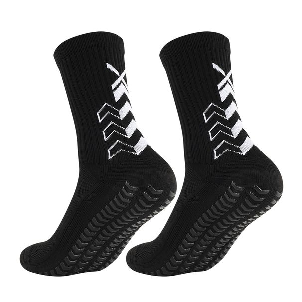 Football Socks Mid Tube Yoga Towel Bottom Anti-Slip Dotted Sports Socks For Men And Women Adult Sports_desvips.com