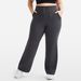 Women’s Clothing nude sports wide leg pants high waist drape straight casual trousers drawstring pocket yoga flared pants_desvips.com