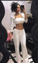 Cotton Zippered Drape Fitness Yoga Sports Trousers Pure Desire Straight Women's Floor-length Trousers_desvips.com