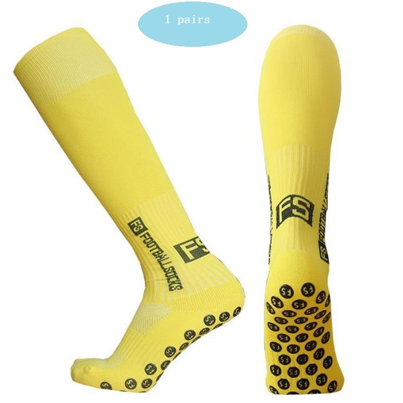 1/5/6 Pairs New Long Football Silicone Suction Cup Grip Anti Slip Soccer Sports Men Women Baseball Rugby Socks_desvips.com