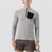 Autumn And Winter New Long Sleeve Men's Casual Half-zip Stand-up Collar Top Nylon Sportswear Running Training Quick-drying Suit_desvips.com