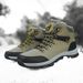Men's shoes with fleece thickened warm snow boots outdoor men's high top northeast cotton shoes_desvips.com