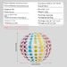 Polka Dot & Rainbow Striped Inflatable Beach Ball - Giant Pool Party Toy For Summer Outdoor Water Games & Kids Activities_desvips.com