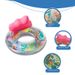 Glitter Flamingo Pool Float - XXL Thickened Eco-PVC Inflatable Ring With Backrest & Cup Holder Adult Swimming Circle For Pool & Beach_desvips.com