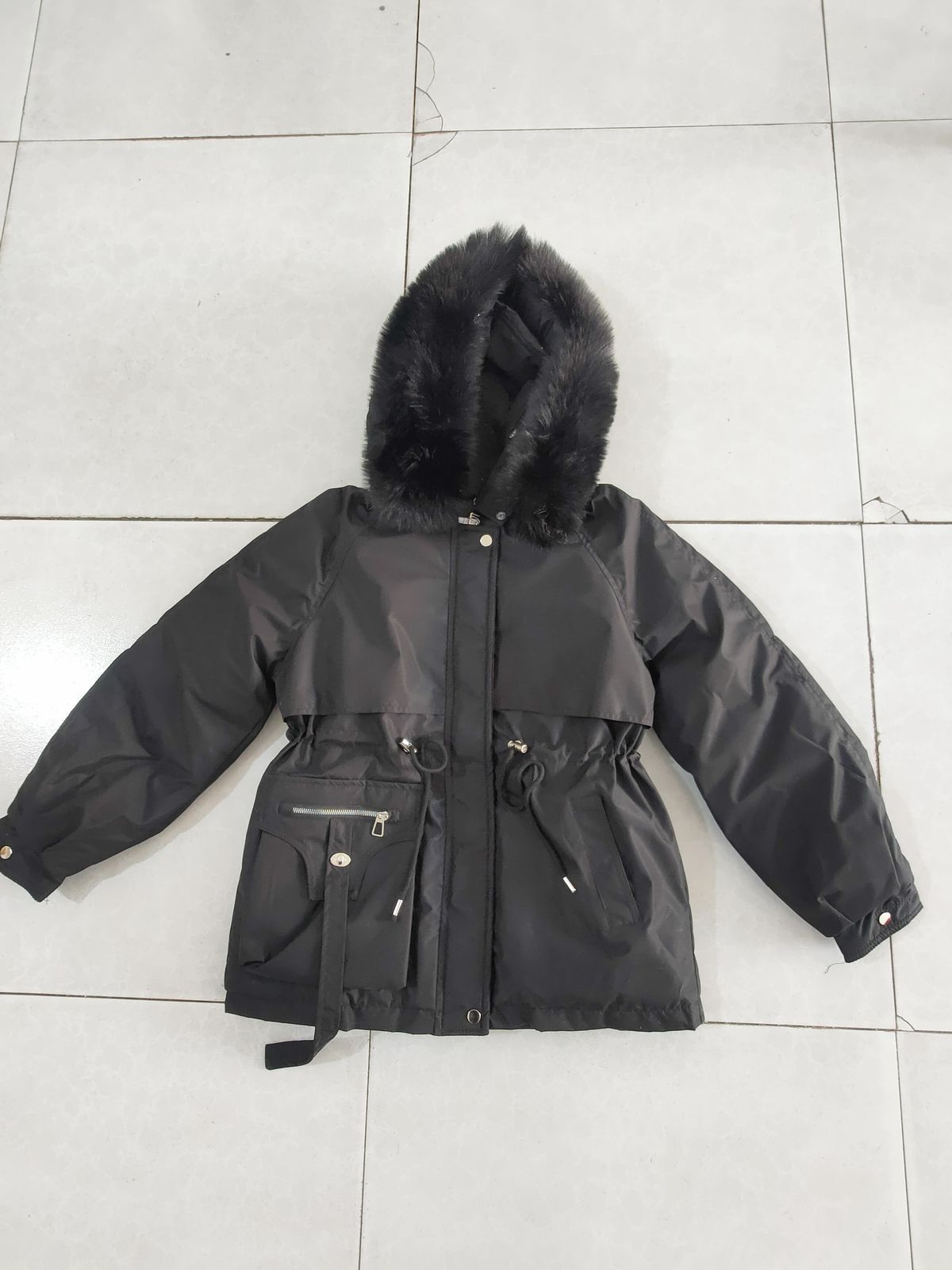 Women's Winter Jacket Fashionable and Versatile Plus Velvet Thick Fur All-in-One Jacket_desvips.com