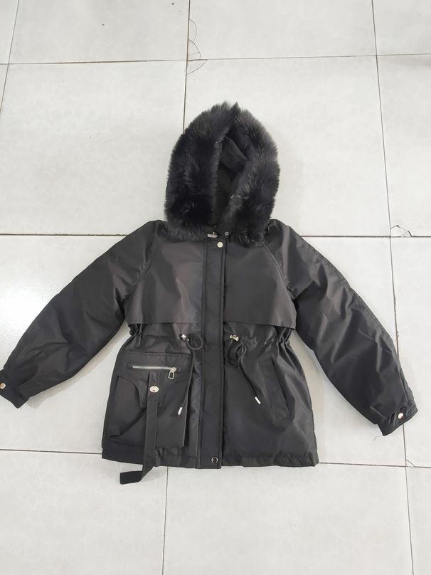 Women's Winter Jacket Fashionable and Versatile Plus Velvet Thick Fur All-in-One Jacket_desvips.com