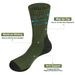 YUEDGE Mens Moisture Wicking Mid Calf Thermal Work Boot Sports Hiking Trekking Socks( 5 Pairs/Pack)_desvips.com