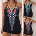 2025 New Two-Piece Bikini Swimsuit For Women Printed Sexy Conservative Plus Size Swimwear_desvips.com
